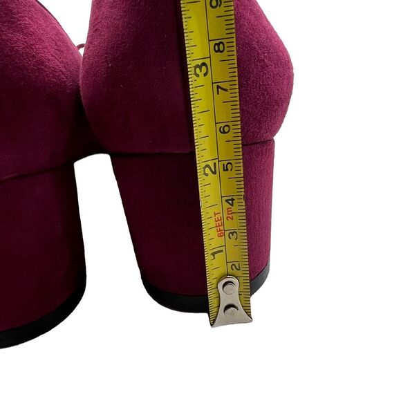 Stuart Weitzman Gabby 45 Suede Chunky Heel Pumps Women’s Size 10 - Picture 9 of 9